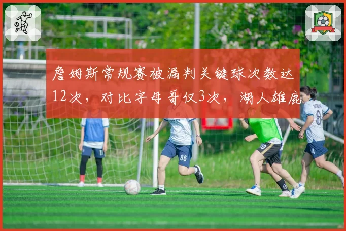 詹姆斯常规赛被漏判关键球次数达12次，对比字母哥仅3次，湖人雄鹿裁判尺度差异显著